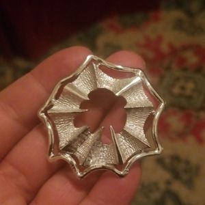 Vintage silver tone brooch PM 83-1